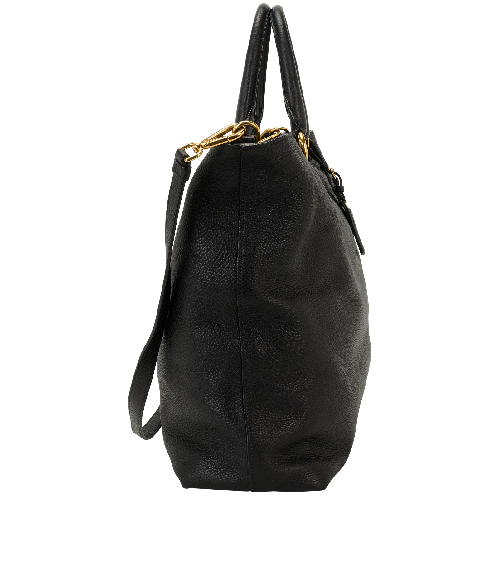 Tote, &pound;620, Handbags, Black, Leather, Side view